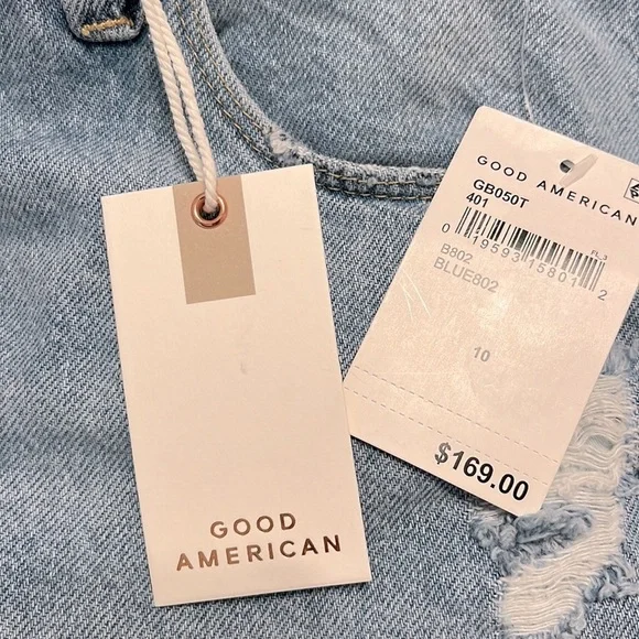 NEW GOOD AMERICAN - Good Boy Vintage Inspired curvy Jean with Tummy Tech - Picture 13 of 15